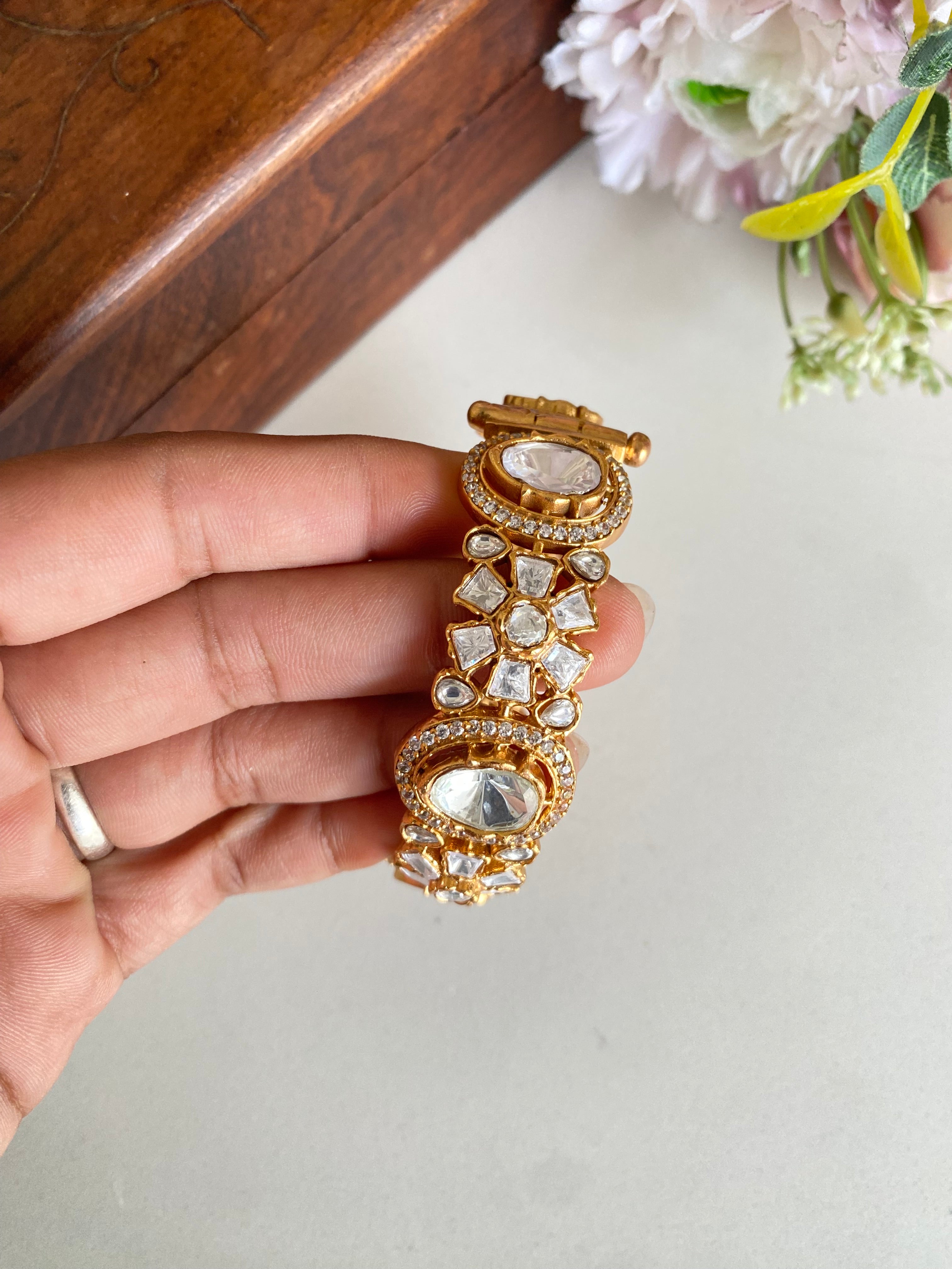 Gold plated Moissanite Bracelet