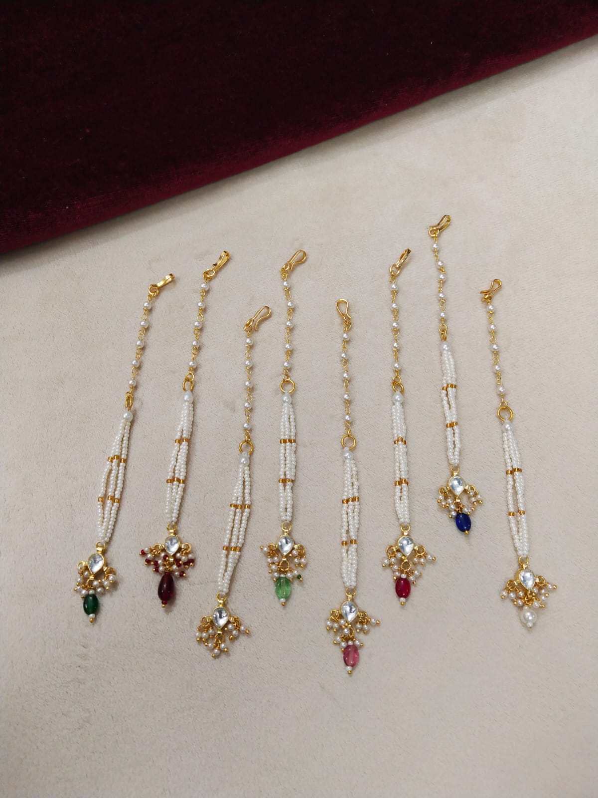 Gold Plated Kundan Tikka