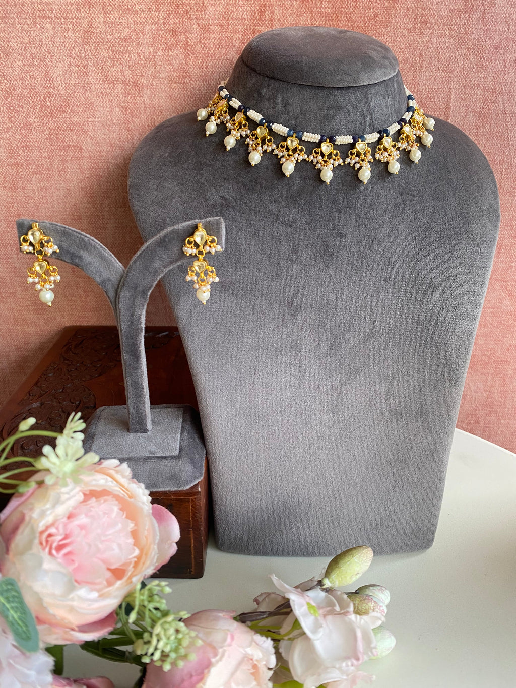 Classic pearl Kundan Necklace set