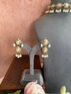 Pearl choker set with earrings