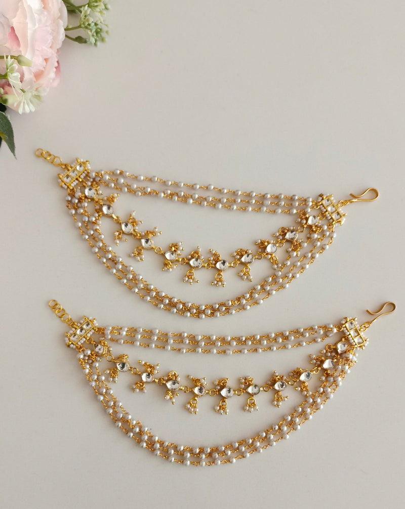 Kundan Ear Chain