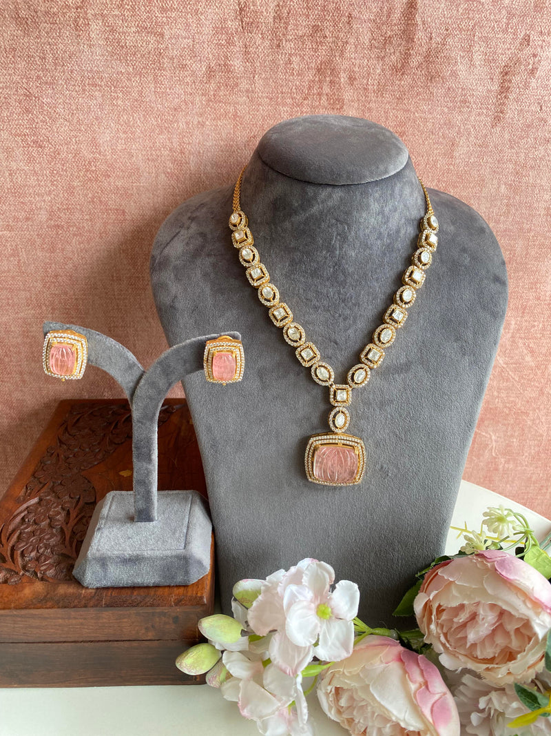 Pink Necklace set