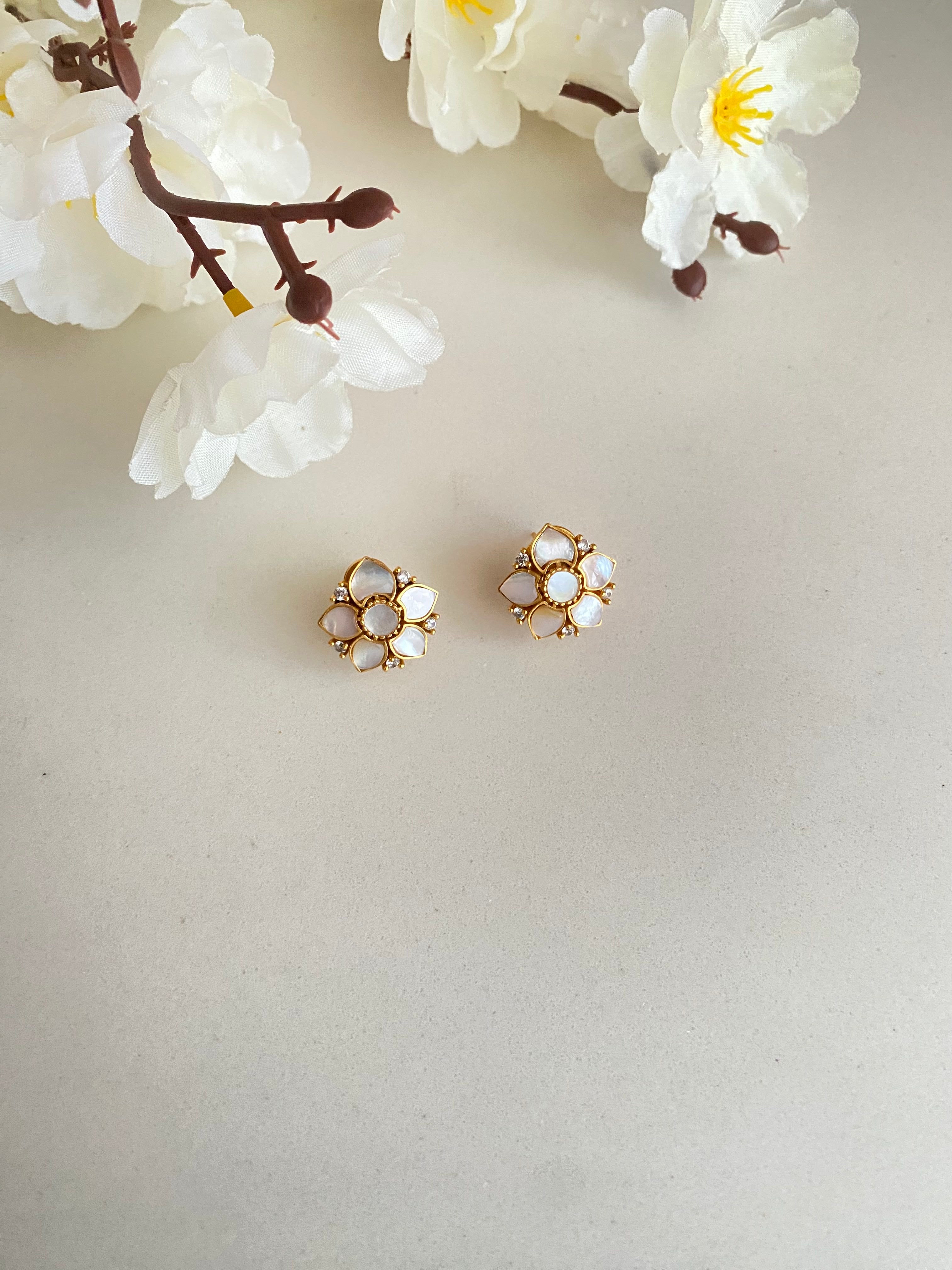 Floral studs