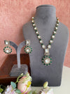 Green Long Necklace set