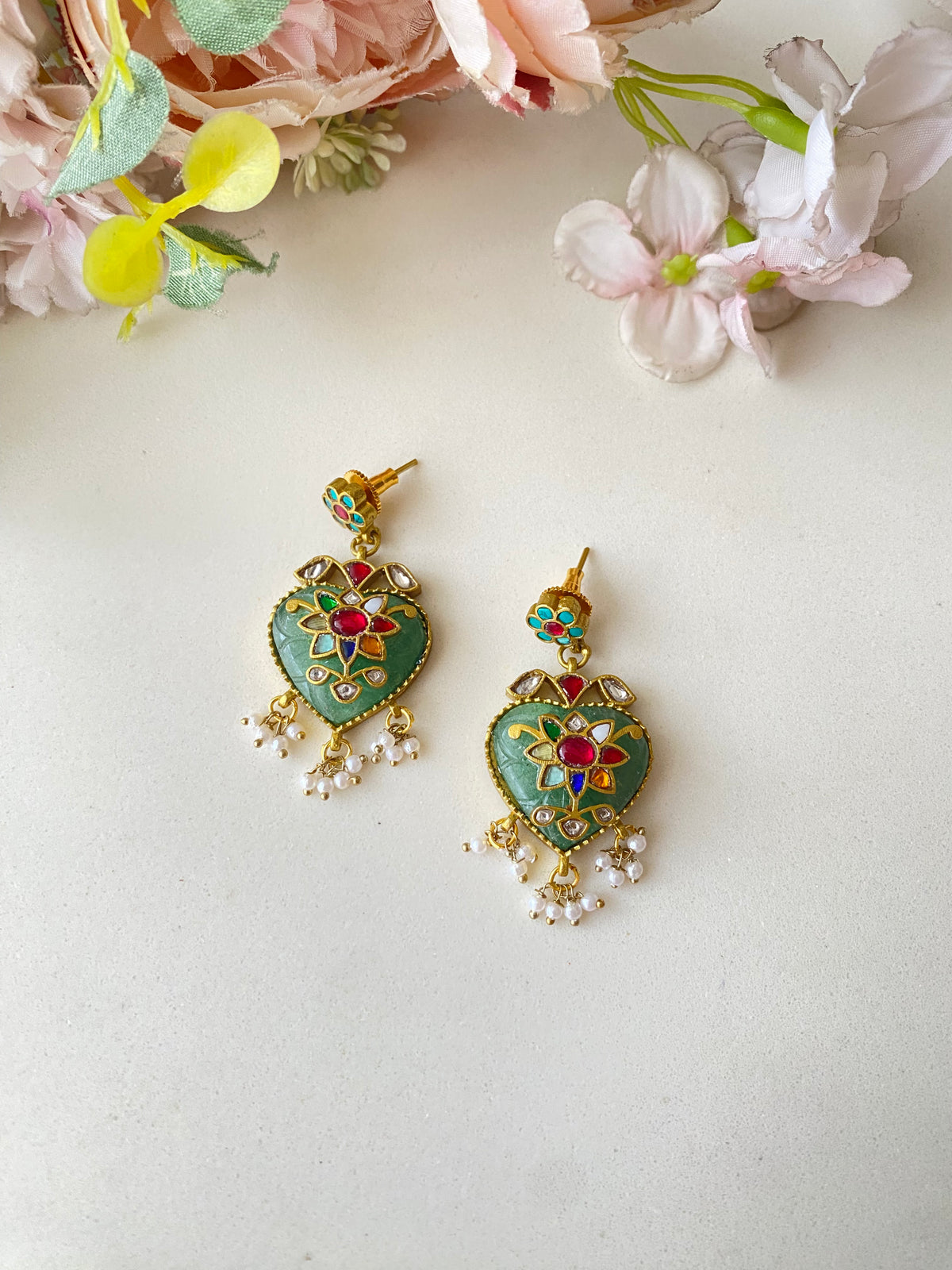 Gold Plated Kundan earrings