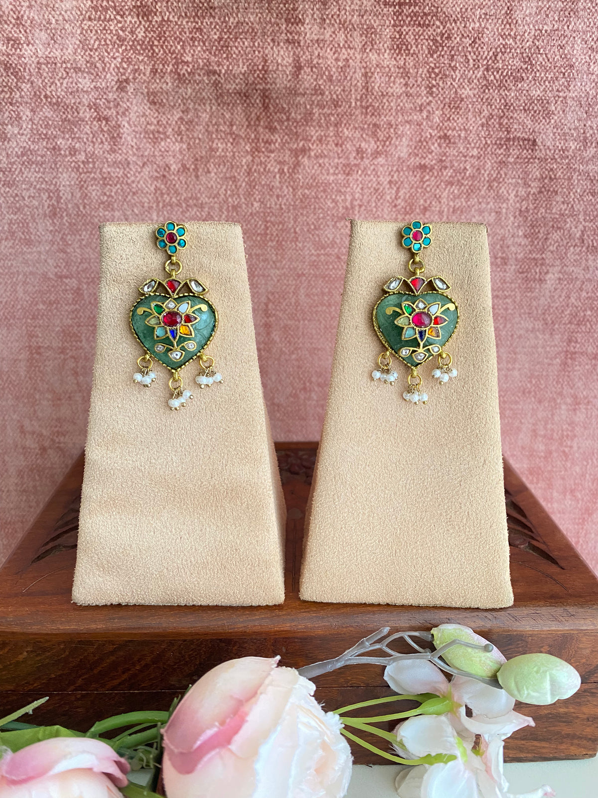 Gold Plated Kundan earrings