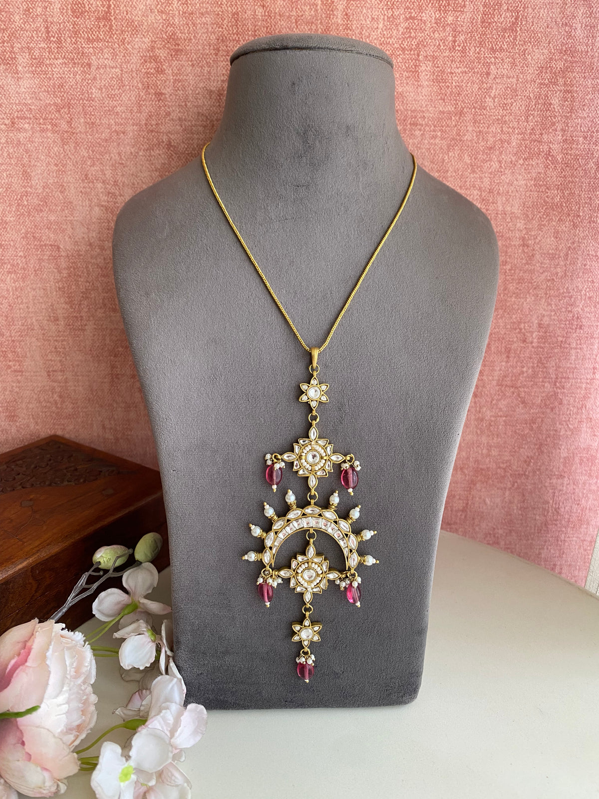 Gold plated Kundan Pendant