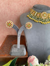 Antique Kundan Choker Set in Gold Pearl
