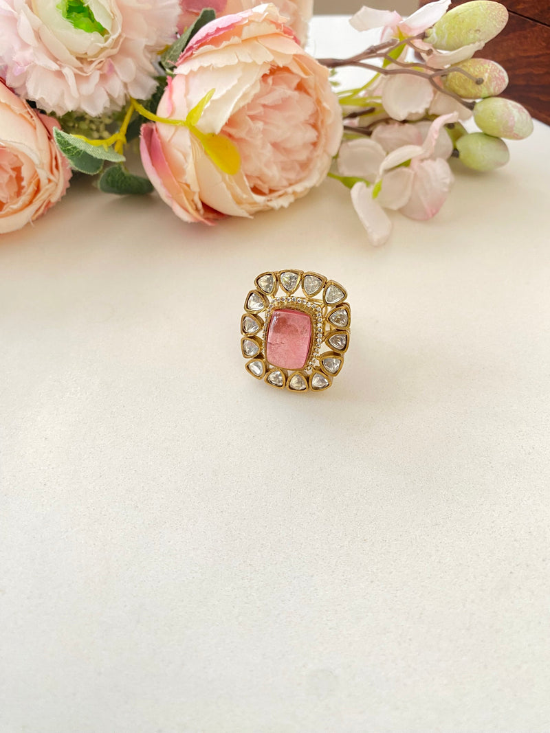 Pink stone Ring