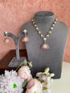 Pink Stone Necklace set