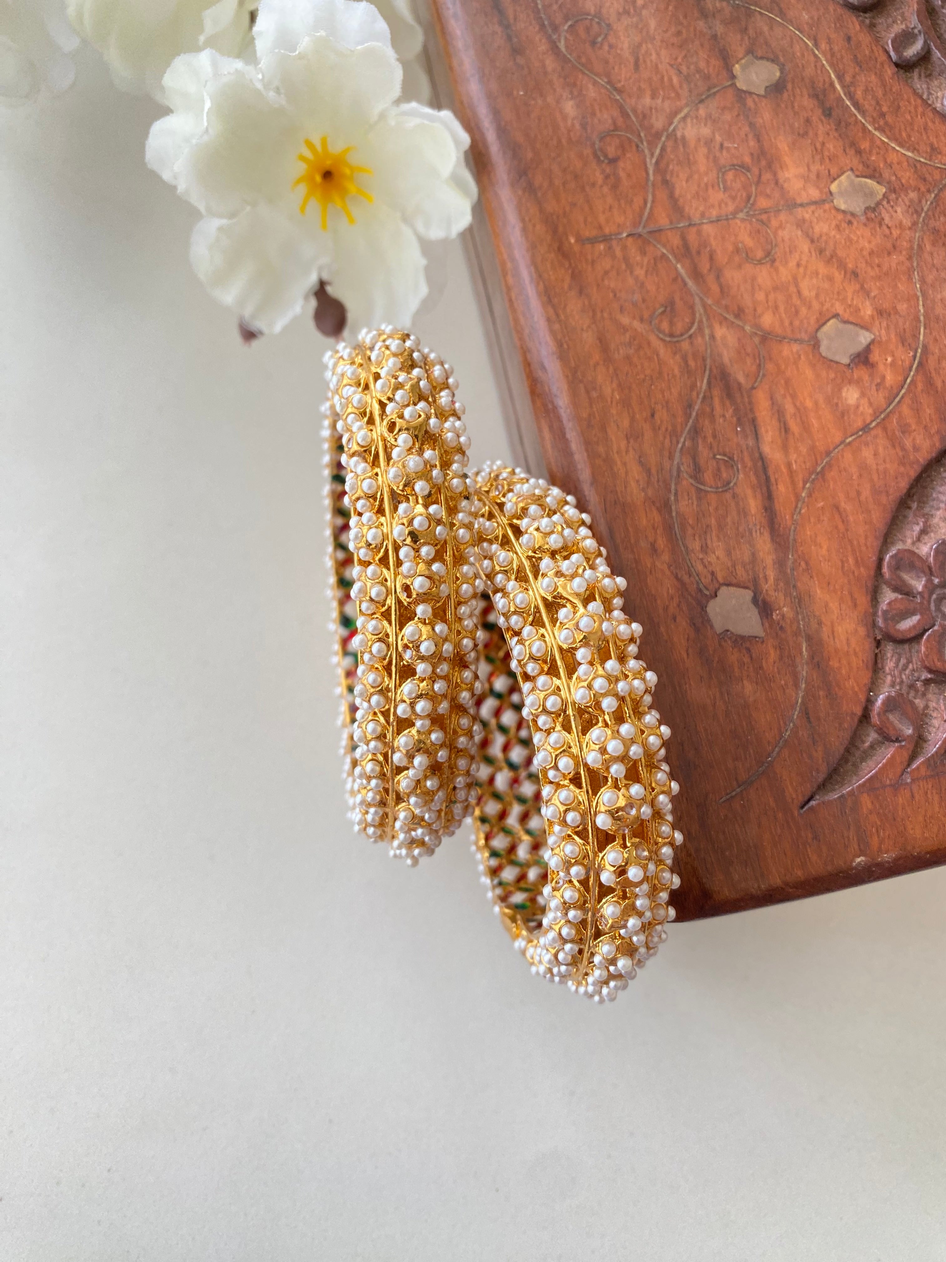 Amritsari Jadau Gold Plated Bangles
