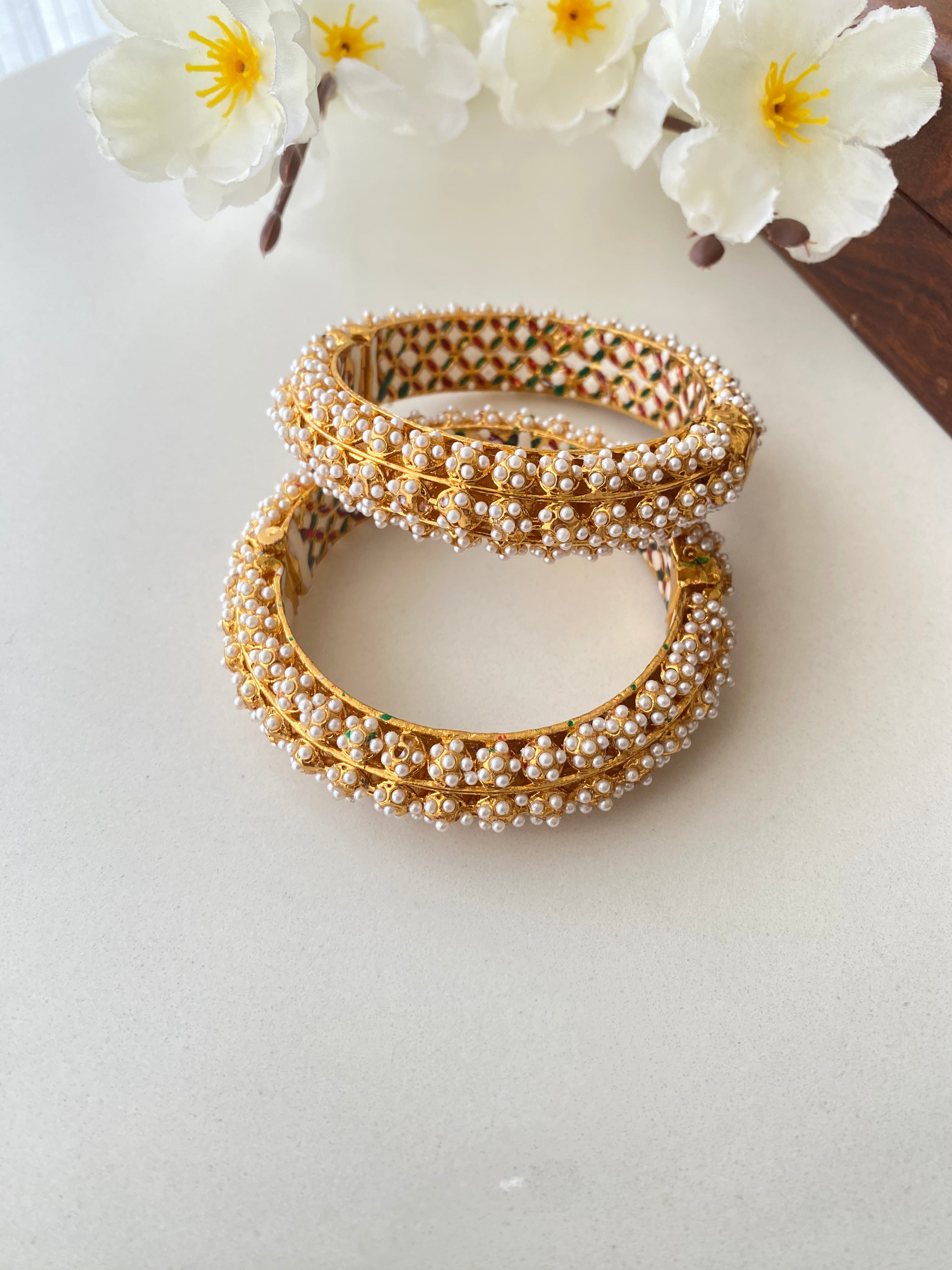 Amritsari Jadau Gold Plated Bangles