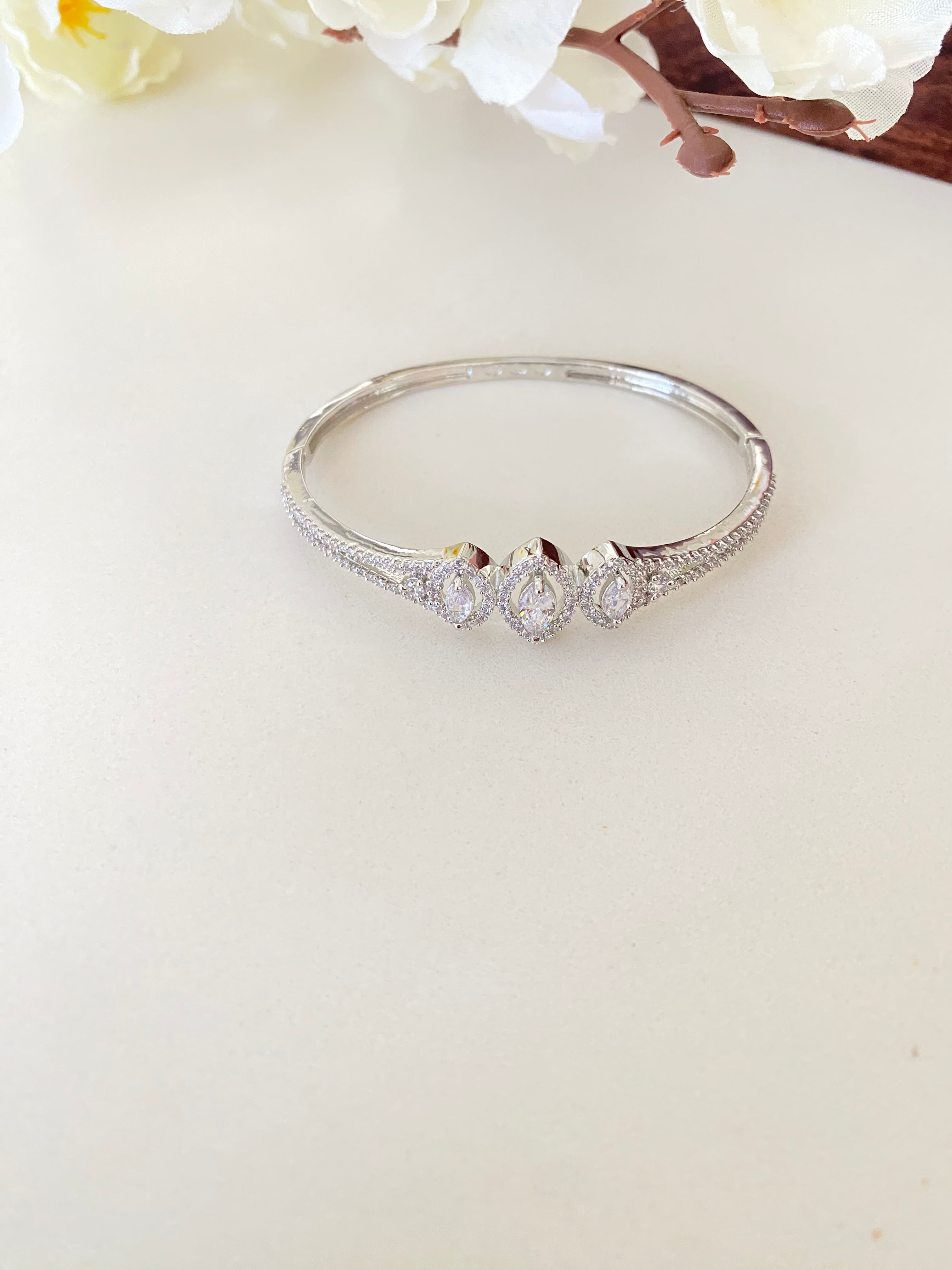 Silver Plated Diamond Bracelet