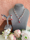 Ruby and Diamond Long Necklace set