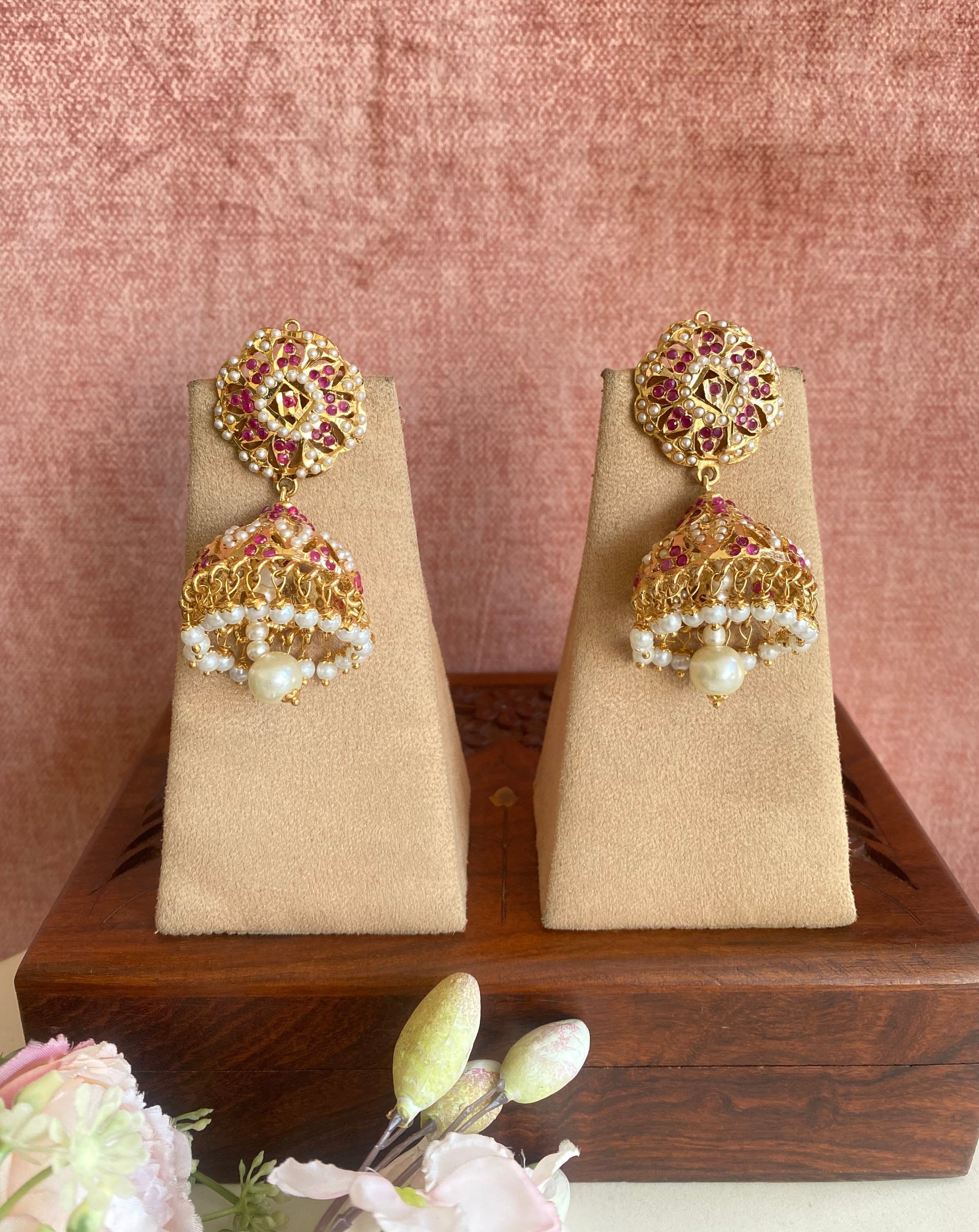 Gold & Silver Earring set | Sakhi Fashions – sakhifashions