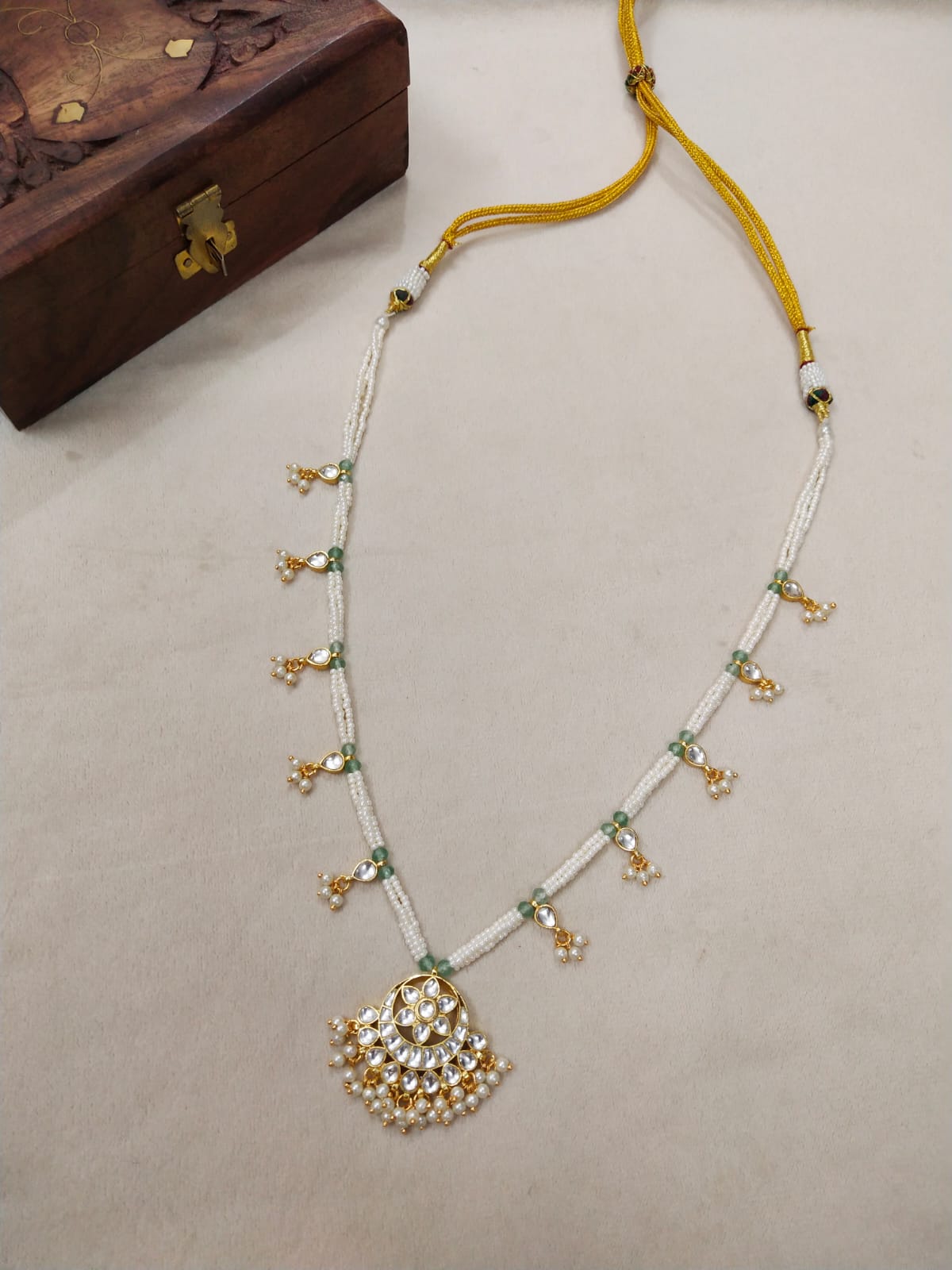 Gold Plated Kundan Long set