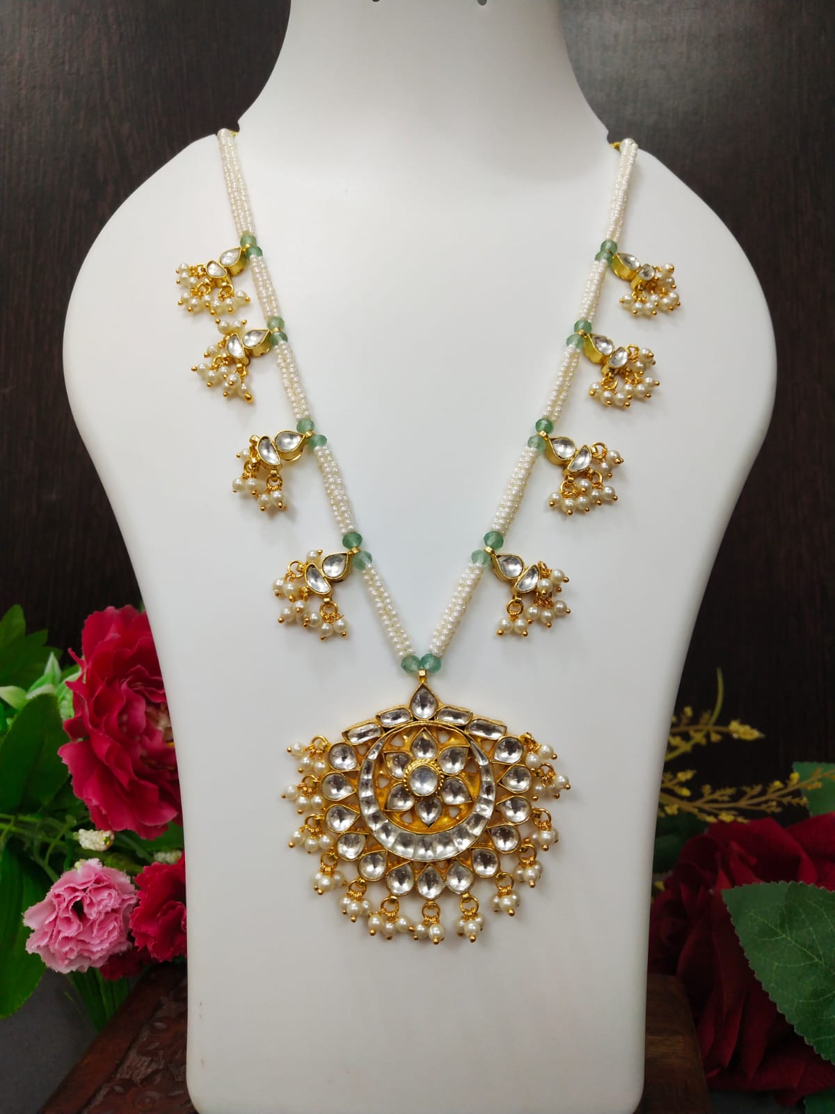 Gold Plated Kundan Necklace