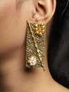 Rectangle Textured Earrings