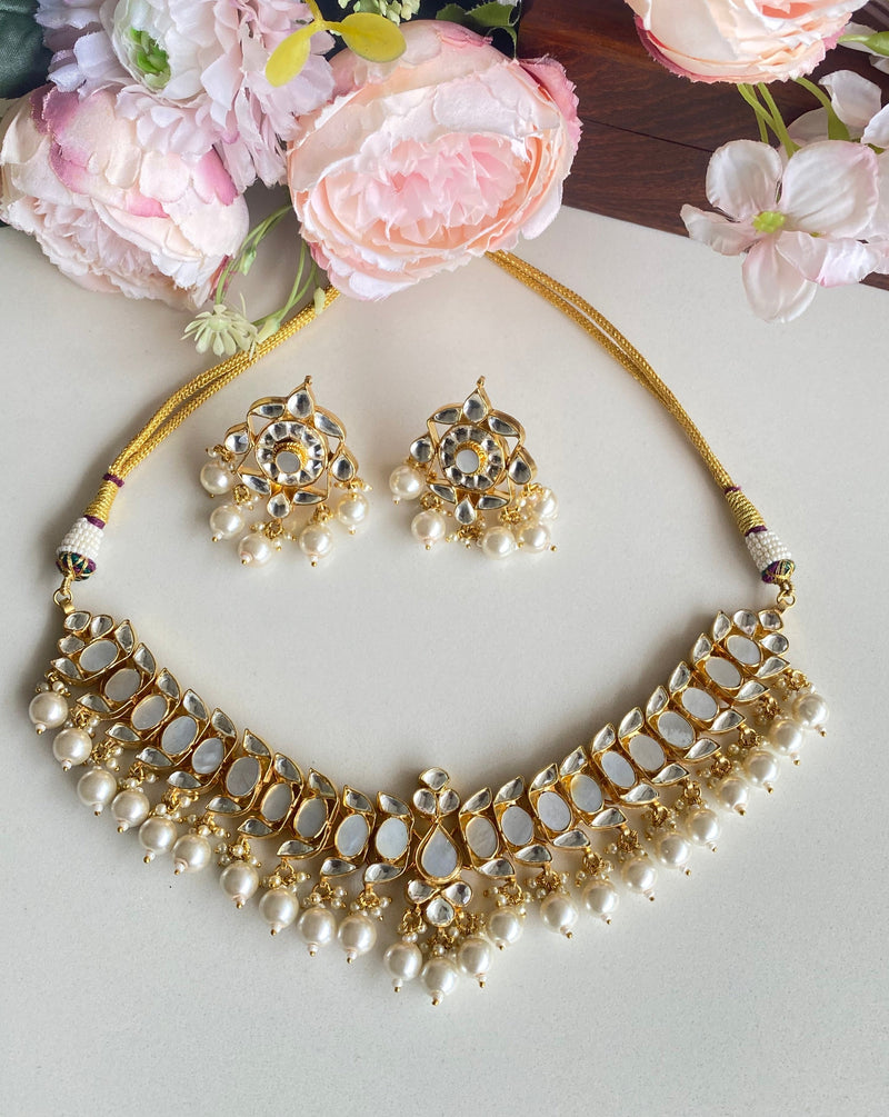 Mother Of Pearl Necklace set