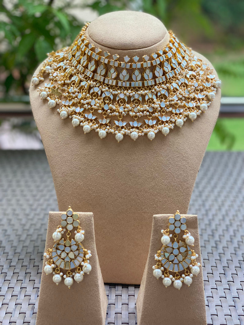 Mother of Pearl Bridal Set