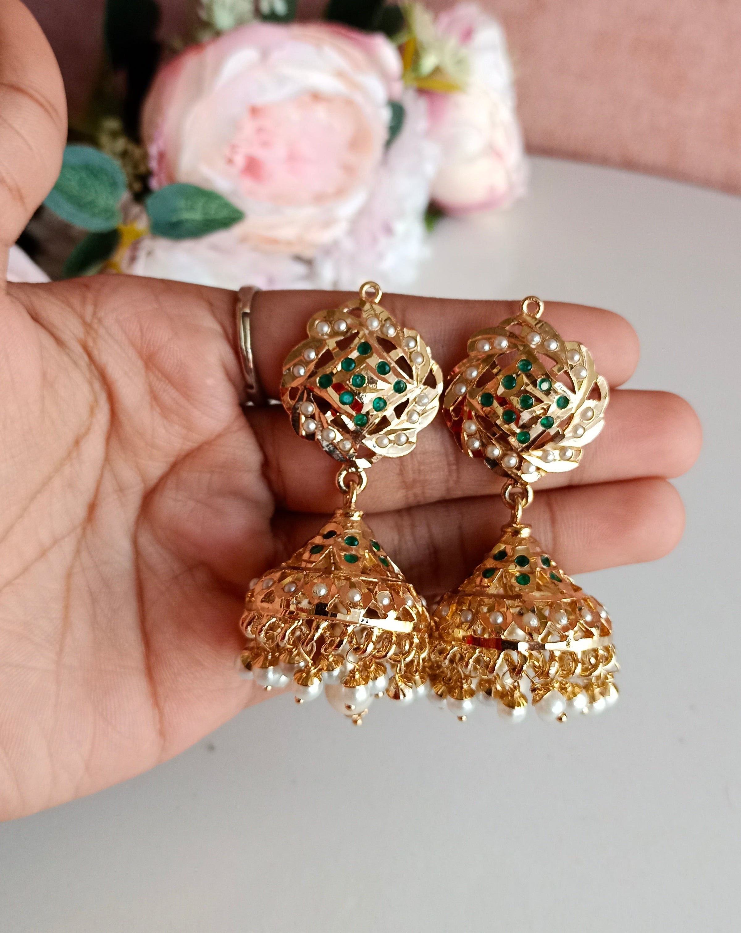 Indian Jhumka Earrings Pakistani Earring Jhumka - Etsy