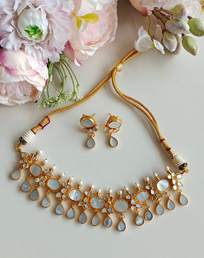 Mother of Pearl Choker set