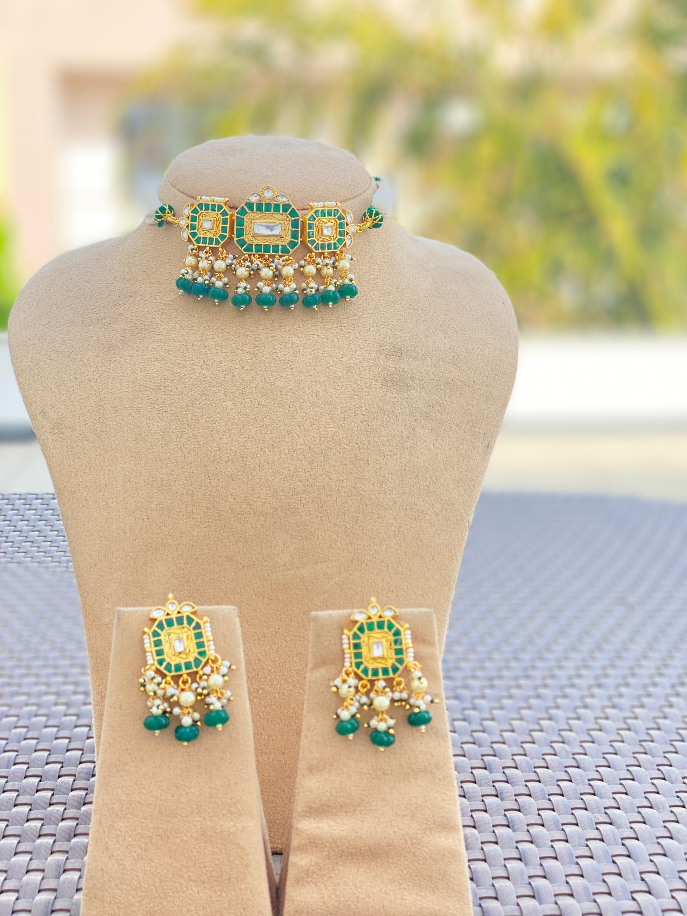 Kundan Choker Necklace Set