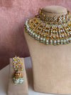 Kundan Bridal double set in pearls